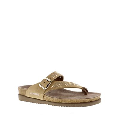 Mephisto Camel 'Helen spark' ladies sandals with buckle